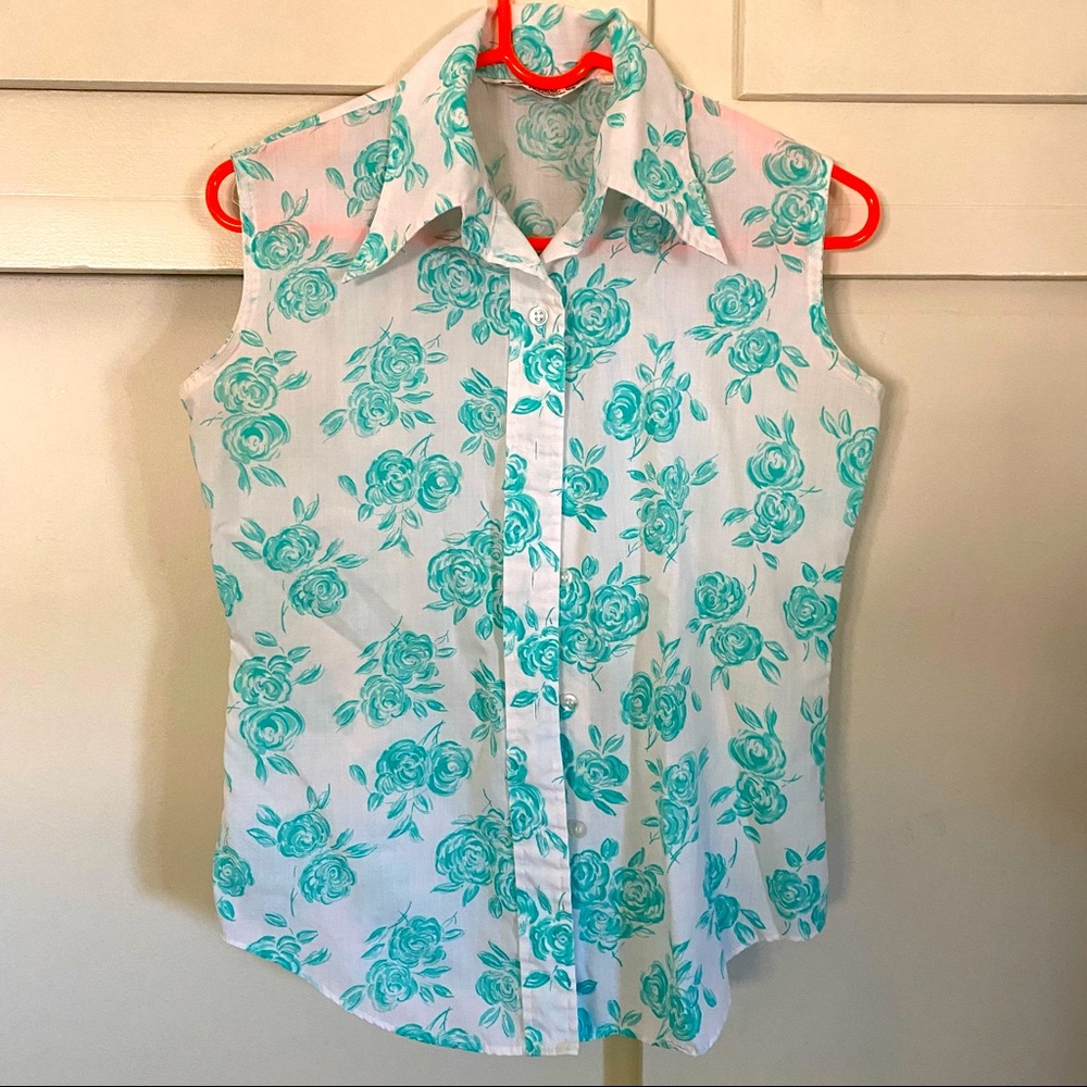 Vintage Sleeveless Blouse